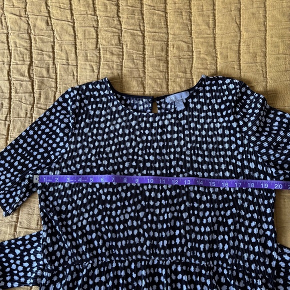 Midi Tie Waist Plisse Dress in Spot Print by Asos - Picture 7 of 11